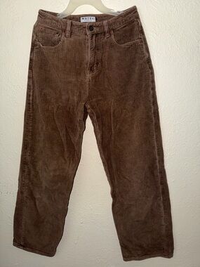 Motel Rocks Brown Corduroy Straight-Leg Trousers